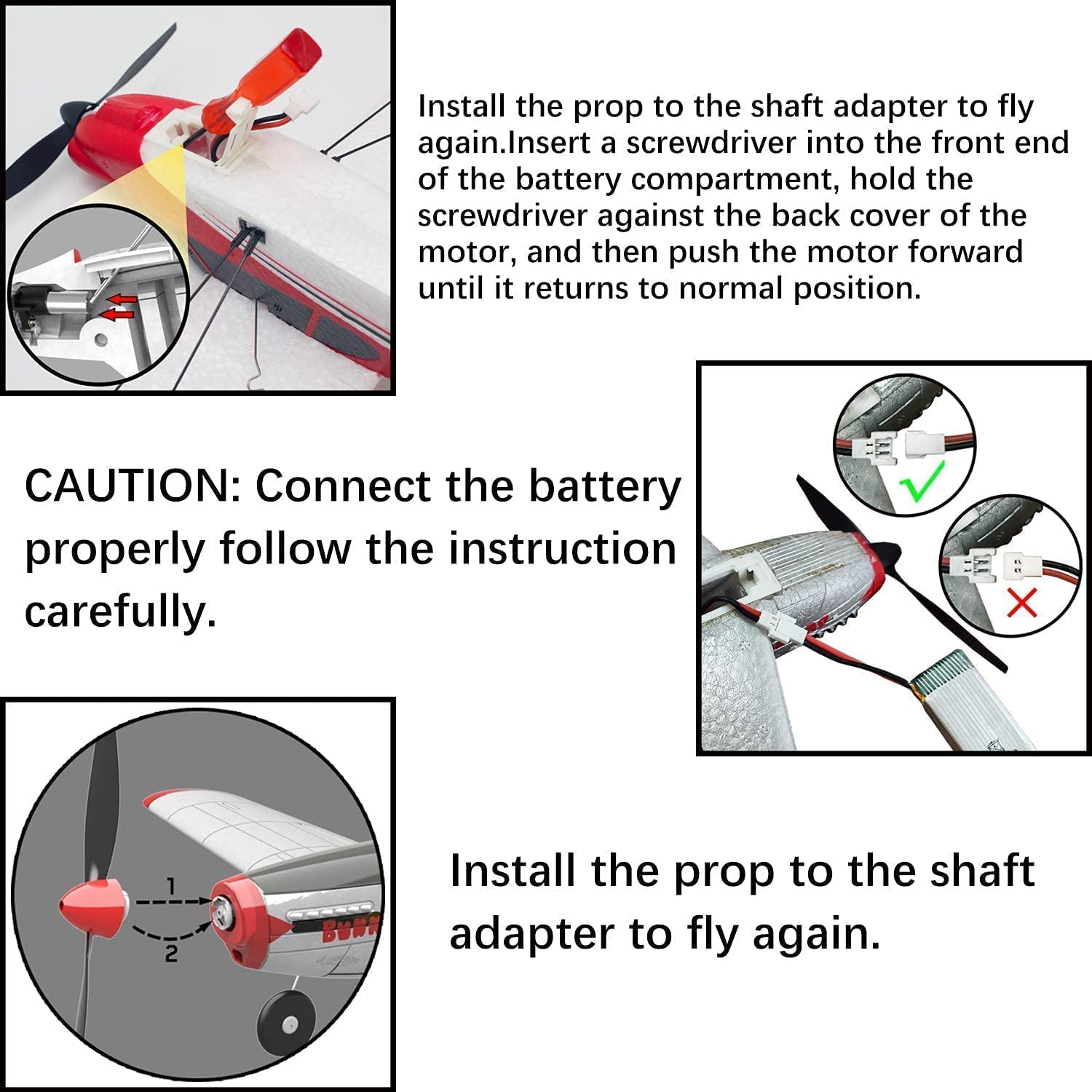 P51D 4CH 2.4GHz Remote Control Mustang Warplane. Ready to Fly with 3 Flight Modes. Perfect Beginner Airplane (15-3/4"/400mm Wingspan)