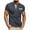 Gray, variant on Titcea Mens Shirts Stand Collar Buttons Short Sleeve Patchwork Print Golf Shirts Loose Comfort Hawaiian Beach Vacation Casual T-shirts(S-3XL)