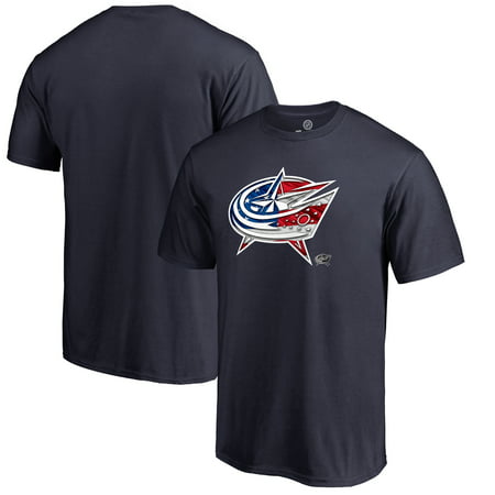 Columbus Blue Jackets Fanatics Branded Banner Wave T-Shirt - (Best Columbus Blue Jackets Players Of All Time)
