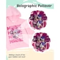 thumbnail image 2 of Disney Minnie Mouse Girls’ Lenticular Fleece Hoodie and Legging Set with Glitter Detail, 2-Piece Outfit (Pink, 4T), 2 of 5