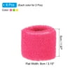 thumbnail image 2 of Uxcell 8x5cm Sport Wrist Bands Terry Absorbent Athletic Sweatband 6 Pack Rose Red Green Yellow, 2 of 6