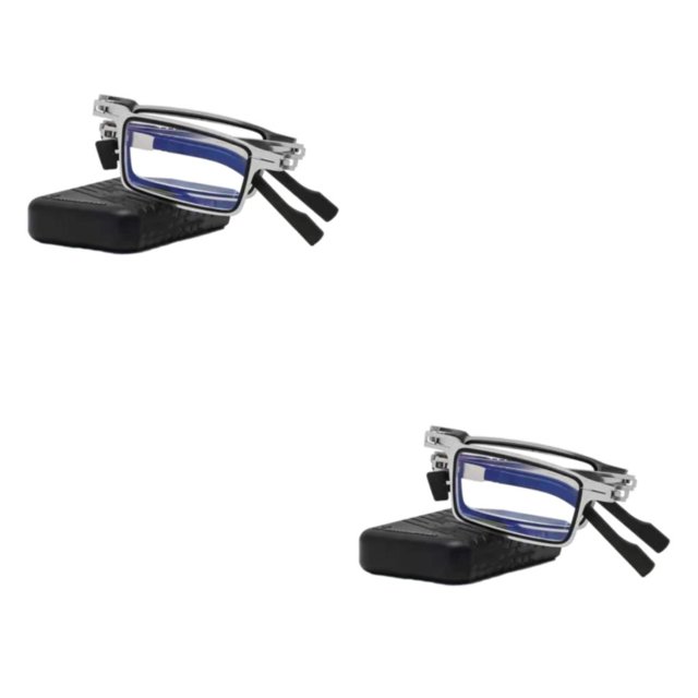 Qarigey Gafas de lectura elegantes adecuadas para hombres y mujeres, varias dioptrías disponibles, presbicia, cuadradas duraderas 100 cuadrado cien 2Conjunto