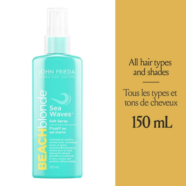 John Frieda Beach Blonde Sea Waves Salt Spray, Texturizing Spritz (Made in Canada)
