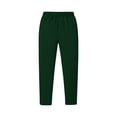 thumbnail image 5 of Men's Baggy Sweatpants Wide Leg Casual Pants Drawstring Elastic Waist Workout Athletic Jogger Sweat Pant Dark Green M, 5 of 6