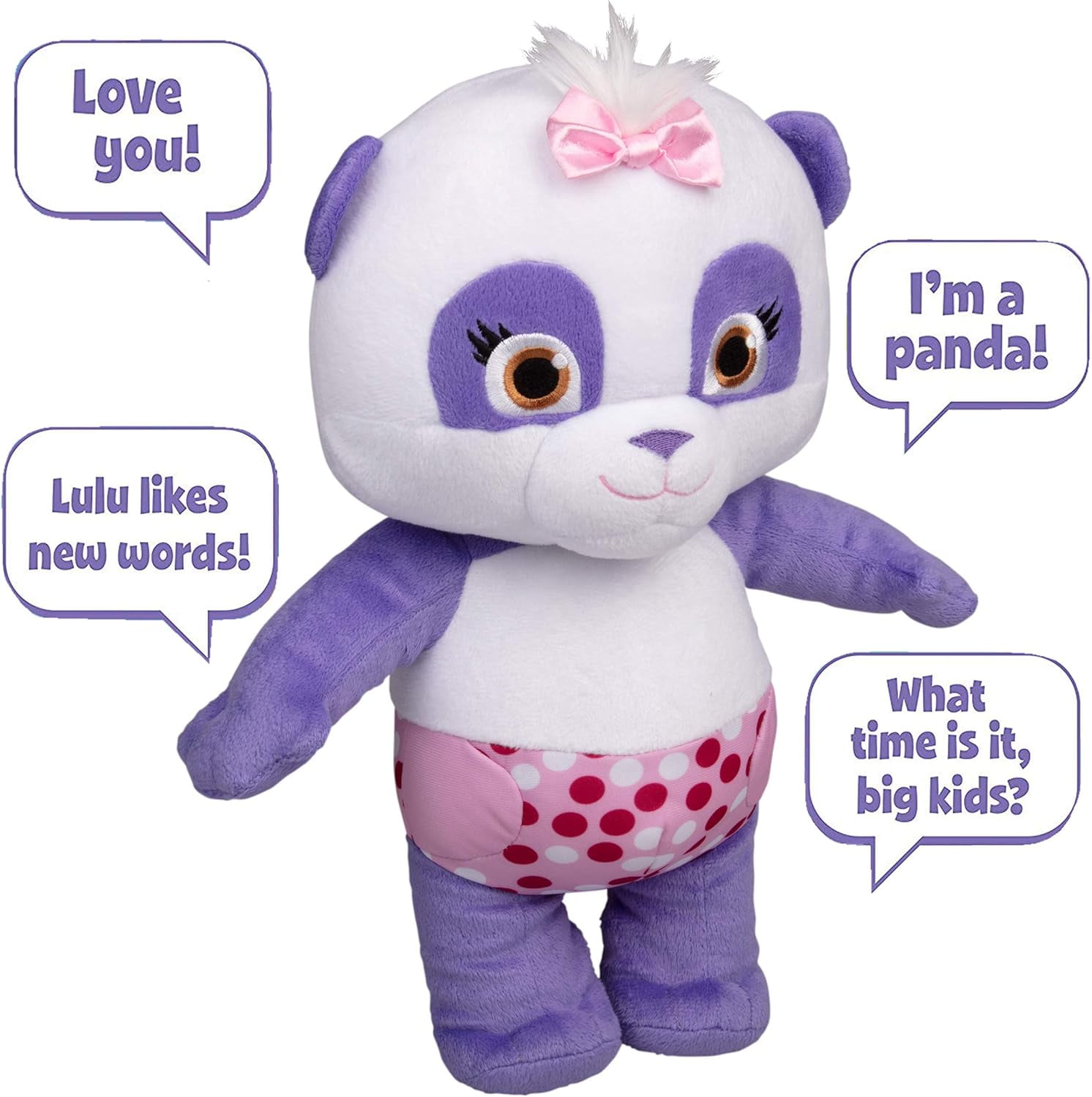 Snap Toys Word Party Talking 12 Inch Baby Lulu Plush - Press Lulu's Tummy to Hear Phrases from The Netflix Original Series - Ages 1+