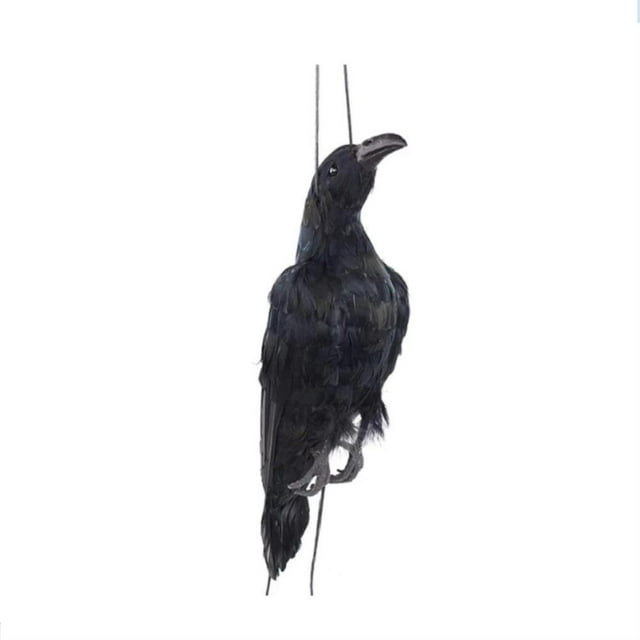 Colgante De Cuervo Muerto Simulado, Espantapájaros, Decoración De Cuervo Negro Para Halloween, Jardín, Patio, Césped Yuarrent VI011543-00