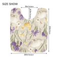 thumbnail image 5 of Yayeee Bath Rug for Bathroom Floor Non Slip Rectangle Fluffy Soft Absorbent Mat, 16"x24", Purple Floral Rabbit, 5 of 7