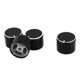 thumbnail image 1 of 4 Piezas de Perillas de Control Rotativo de Potenciómetro de Plástico en Negro y Plata 17x21mm, 1 of 1