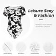 thumbnail image 6 of Daiia Seamless Pattern Cute Panda Women'S Crew Neck Short Sleeve Slim Fit T Shirts Tops Basic Bodysuit Leotard Clothing-Xx-Large, 6 of 9
