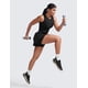 thumbnail image 3 of Shorts CRZ YOGA 2 en 1 con abertura lateral, tiro bajo, 7.5 cm, negro, XL, 3 of 5