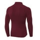 thumbnail image 2 of Minnieouse Ropa interior térmica para hombre, Otoño, cuello alto, alto elástico, camisetas para hombre, manga, jersey para exteriores, ropa, Camisetas Vino rojo Minnieouse AP013564-05, 2 of 6