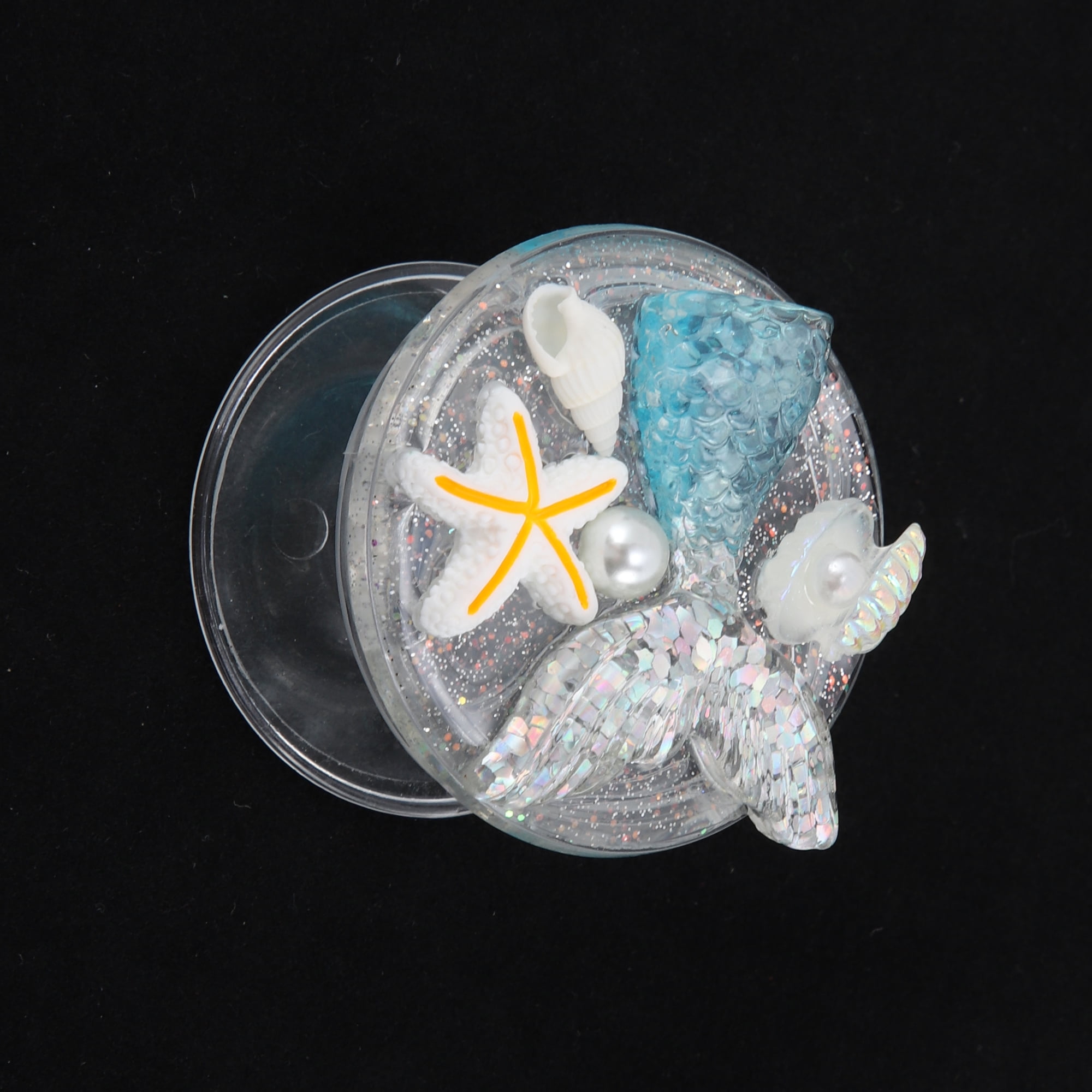 Unique Bargains Glitter Ocean Mermaid Phone Grip 1 Pc Blue