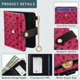 thumbnail image 5 of Small Wallet For Women Bifold Leather Pocket Coin Credit Card Holder With RFID Blocking Small Hearts, 5 of 6