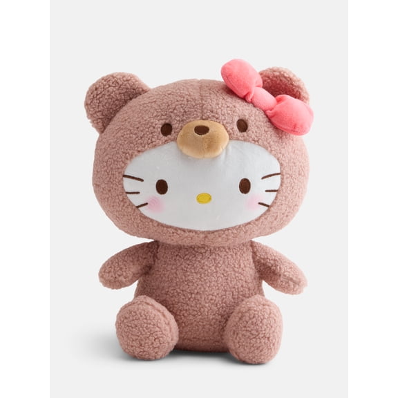 Hello Kitty Teddy GirlsPlush Backpack, Brown