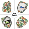 thumbnail image 5 of FORMRS Mini Backpack Purse for Women Travel Daypack Casual Shoulder Bag, White Clover Pattern, 5 of 7