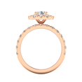 thumbnail image 2 of Certified 2.75 Carat TW Diamond Halo Engagement Ring Bridal Set in 14k Rose Gold (H-I, I2-I3), 2 of 5