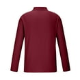 thumbnail image 3 of Lmnyox Men's Fashion Dressy Shirts Ribbed Stretchy Long Sleeve Collared Golf Shirt Casual Business Tops, 3 of 5