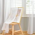 thumbnail image 4 of JCDY 4 Panels White Sheer Curtains 63-108 inches Length for Bedroom Study Room Kitchen Living Room Rod Pocket Top Window Drapes,Transparent Light Weight Soft Window Treatment Curtains, 4 of 13