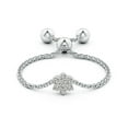thumbnail image 2 of ANGARA Natural 0.07 Ct. Diamond Stackable Ring in 14K White Gold for Women (Ring Size: 3.5), 2 of 9