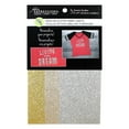 thumbnail image 1 of Fabric Expressions Metallic Glitter 8" x 9" Iron-On Fabric Sheets, 1 of 4