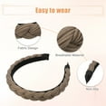 thumbnail image 4 of Fabric Hairbands No Slip Fashion 0.79" Wide Hair Accessories Coffee Headbands for Women, 4 of 8