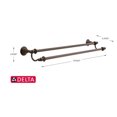 thumbnail image 4 of Delta Victorian 24" Double Towel Bar, Venetian Bronze, 4 of 5