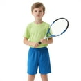 thumbnail image 2 of Toptie Big Boys Youth Soccer Short, 8 Inches Running Shorts with Pockets-Blue-M/ 10-12, 2 of 7