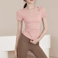 thumbnail image 7 of Ounisa Womens Fashion Fall Clothes One Piece Cutout Tops Long Sleeve Ribbed Slim Fitted Shirts Tee Tshirts, 7 of 7