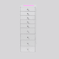 thumbnail image 6 of Impressions Vanity SlayStation 9 Drawer Display Storage with RGB Lighting Table Top and 9 Drawers, 6 of 6