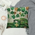 thumbnail image 2 of PHYHOO St.Patrick's Day Pillow Covers,Buffalo Plaid Hat Truck Coin Decorations Holiday Farmhouse Spring Pillow Case Decor for Sofa Couch, 2 of 5