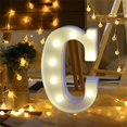 thumbnail image 3 of Led Letters Lights Alphabet Remote Control Alphabet Letter Lights Led Light Up White Plastic Letters Standin Led Lights Remote Control Remote Control Led Lights Light Up Letters for Party, 3 of 9