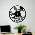 thumbnail image 4 of Handmadetneonsign Tree Bird Wall Clock Unique, Tree Bird Year Date Round Wall Clock, Metal Wall Clock 56269, 4 of 5