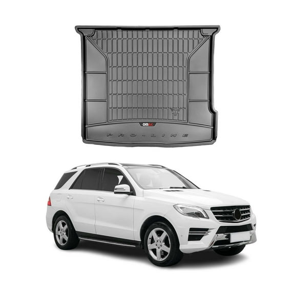 OMAC Premium Cargo Mats Liner for Mercedes ML Class W166 2012-2015 Black