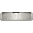 thumbnail image 3 of Titanium Brushed Center 6mm Beveled Edge Band (Size 7.5) Made In China tb29-7.5, 3 of 5
