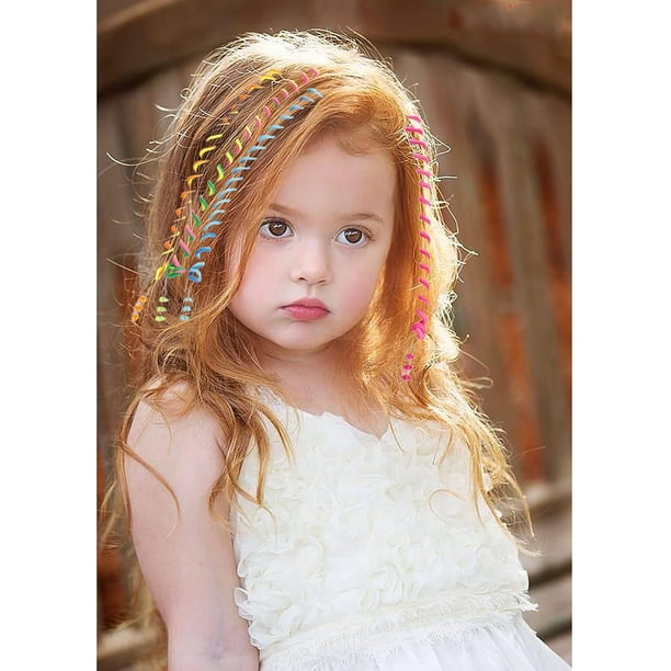 100 pièces elastique cheveux bébé, 10 styles multicolore cheveux