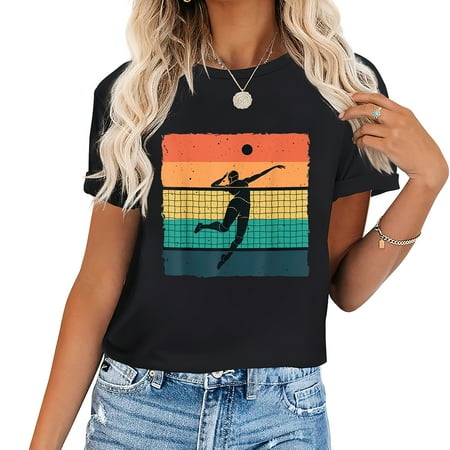 Vintage Volleyball Design For Women Volleyball Player T-Shirt
