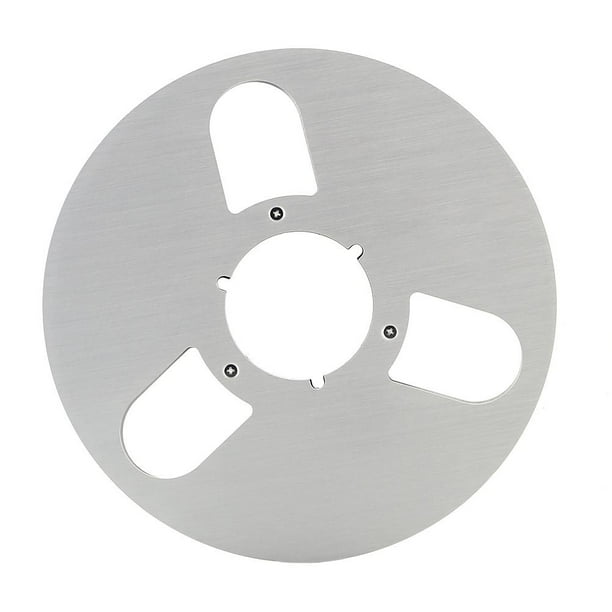 Carrete de cinta vacío 1/4 10 pulgadas Universal para Studer ReVox/TEAC/BASF (3 agujeros plateado