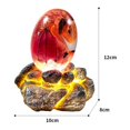 thumbnail image 2 of Dragón De Lava Con Base De Exhibición Adornos De Huevo De Dragón De Resina De Cristal Para Decoración De Escritorio Kearding HA040731-02, 2 of 6