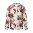 thumbnail image 1 of Vsdgher Sweat à Capuche Imprimé Fleurs Roses pour Adultes, Protection Solaire à Manches Longues pour Hommes et Femmes, Pêche, Course, Natation - 3TG, 1 of 7