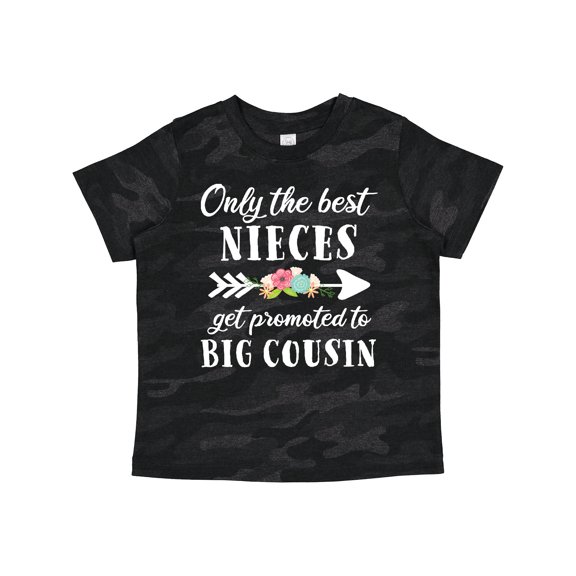 Inktastic Only the Best Nieces Get Promoted to Big Cousin Boys or Girls Toddler T-Shirt