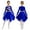 Blue, variant on Girls Etiquette Praise Dance Dress Metallic Long Sleeve Worship Costume Modern Ballet Lyrical Dancewear