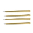 thumbnail image 4 of 4 Pcs LED Candles Smoke Free Flameless Safe Environmentally Friendly Warm Light Electric LED Taper Candle Gold, 4 of 5