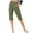 Green, variant on WEAIXIMIUNG Yoga Pants Women Petite Bootcut Womens Capri Pants Summer Trendy Casual Elastic Waist Cropped Trouser Fashion Resort Wear Beach Vacation Capris Clothes
