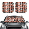 thumbnail image 2 of Goofa Cool Flamingo Pattern 2 Piece Car Windshield Sun Shade Foldable | Front Windshield Shade for Sun, Heat and UV Rays | Sunshade for Car Front Window-Small, 2 of 7