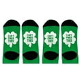 thumbnail image 3 of ThisWear Irish Shamrock Gifts Can't Pinch This Green Clover Socks for St Pattys Day 2-Pair Novelty Crew Socks, 3 of 5
