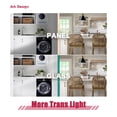 thumbnail image 6 of 96" x 80" Assembled White Prefinished 3-Lite Tempered Frosted Glass Sliding Door Room Divider with Hardware & Handles, 6 of 8