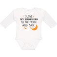 thumbnail image 3 of Inktastic I Love My Brothers to the Moon and Back Boys or Girls Long Sleeve Baby Bodysuit, 3 of 5