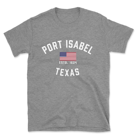 Port Isabel Texas Patriot Men's Cotton T-Shirt