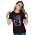 thumbnail image 4 of Bald Eagle American Colonies USA Flag Womens Slim Fit Graphic Tee Brisco Brands M, 4 of 6