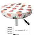 thumbnail image 2 of Uemuo Hand Drawn Strawberry Pattern Round Bar Stool Seat Covers Washable Stool Cushion Slipcover Elastic Bar Chair Covers-13 inch, 2 of 7